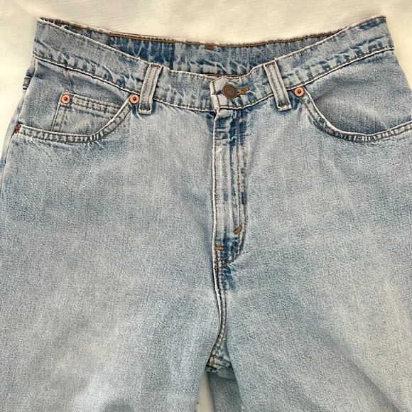 Leviโs~True Vintage~High Rise Wide Leg / Rare White Tab 965 - Picture 6 of 11